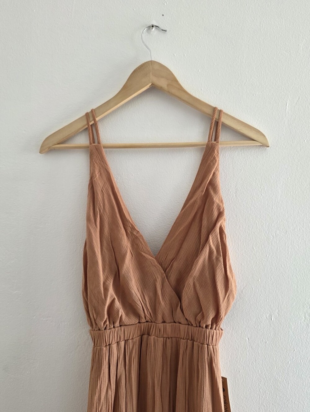 Rokoko | NWT Peach/Light Tan Maxi Dress with Open Back